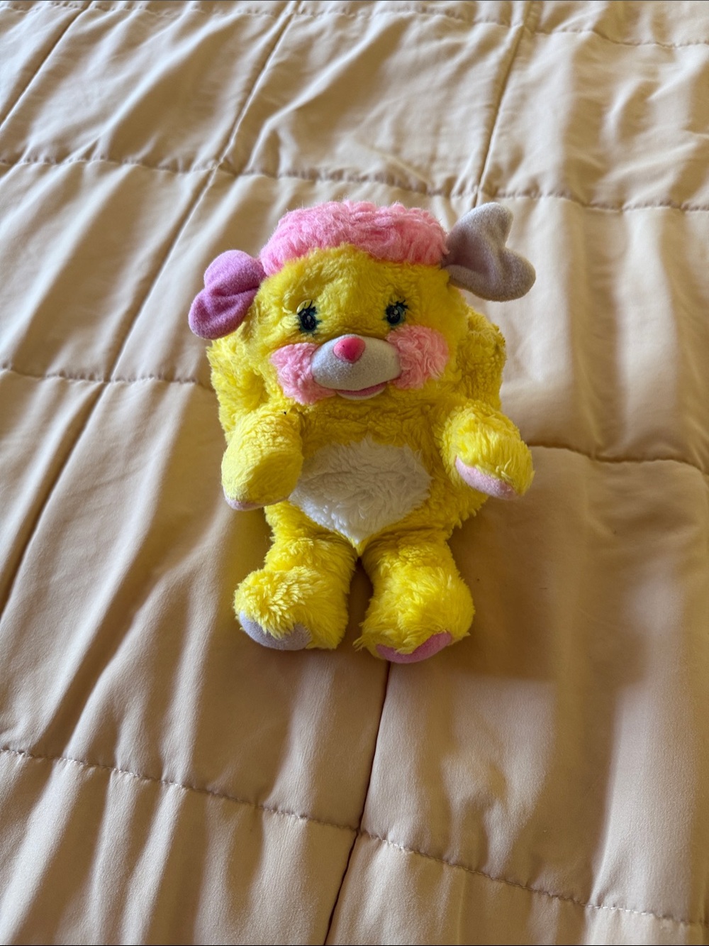 Popples - vintage yellow